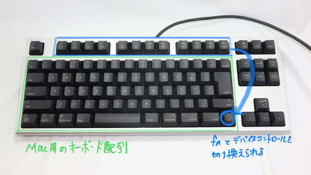 REALFORCE TKL SA for mac】実機レビュー！Mac専用配列で操作性抜群